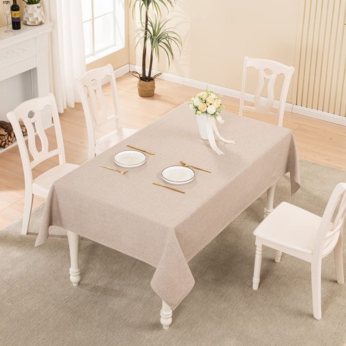 Rectangle Tablecloth,Washable Wrinkle Resistant and Water Proof Table Cloth, ... - Picture 5 of 7