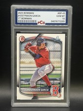 2025 Bowman Jhostynxon Garcia 1st Bowman PCG Graded 10 Gem Mint 💎 #BP-43 RC