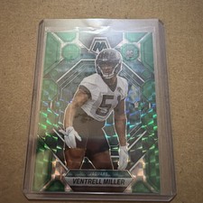 2023 Panini Mosaic - Rookies Ventrell Miller #374 Green Mosaic Prizm (RC)