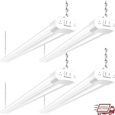 4 Pack 4FT LED Shop Light Linkable 4400lm 42w 5000K Utility Shop Lights