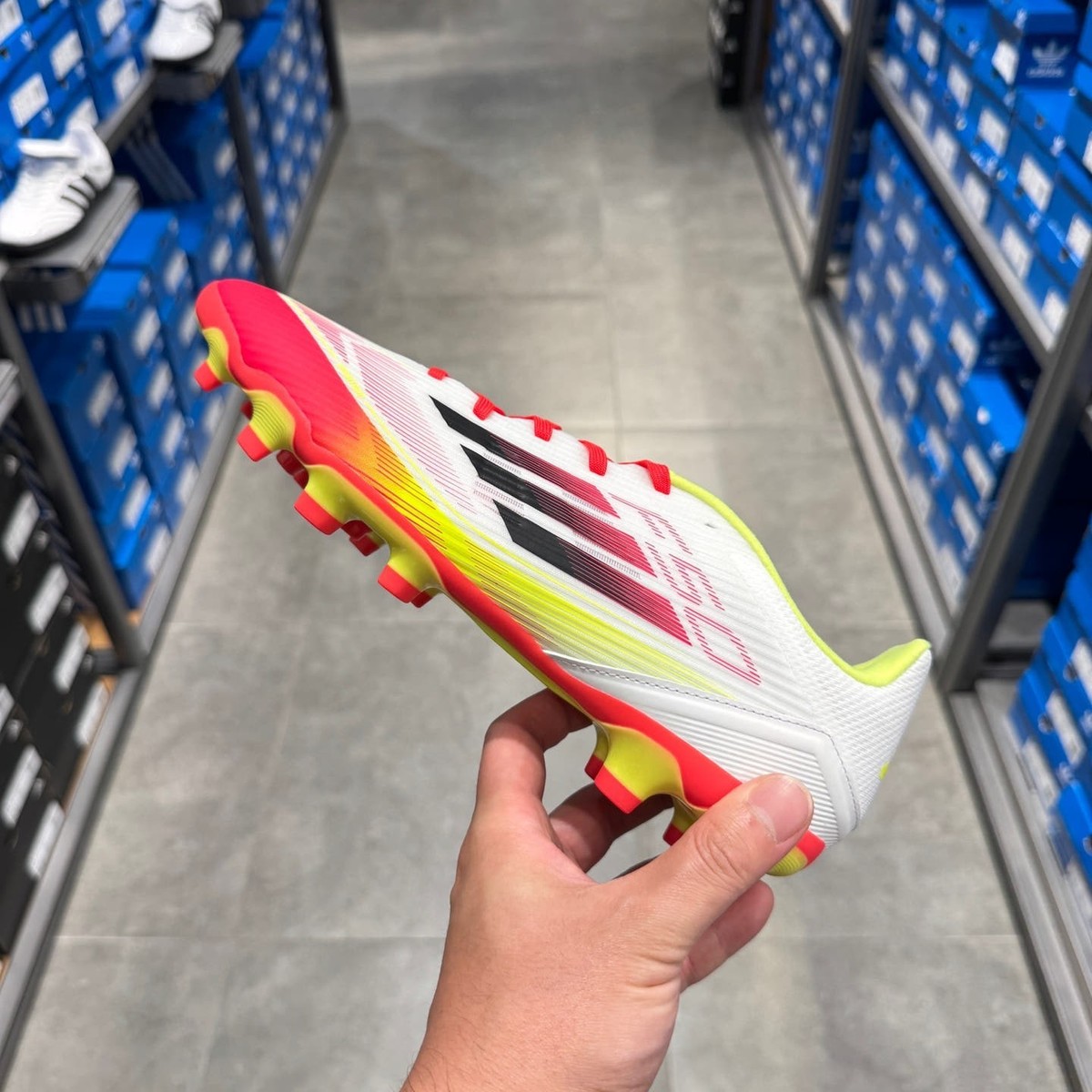 adidas F50 League MG Mens Soccer Cleats Turbo Solar Yellow IE1235