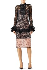Alexis Beverly Illusion Lace Dress Womens Size XS Formal Wedding Guest Party