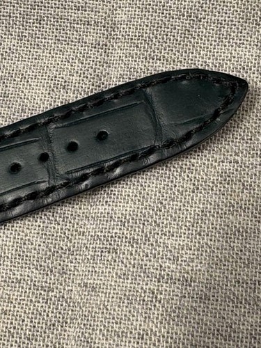 Grand Seiko Evolution 9 Deep Green Crocodile Strap 22-18mm Handmade Unused - Picture 6 of 8