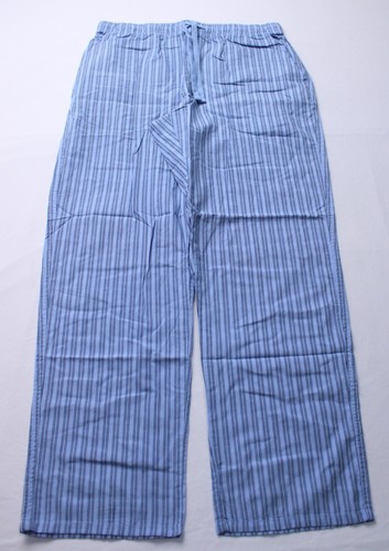 Old Navy Herren Stretch Taille Popeline Pyjamahose EJ3 blau gestreift Large Neu mit Etikett