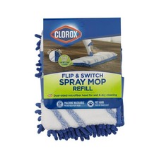 CLOROX Mop Refill, White, 1 Count (Pack of 1) 1 1), White