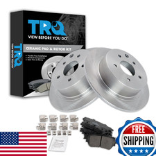 Trq Rear Brake Pad And Rotor Set Ceramic Compatible 2019-2021 Nissan Altima