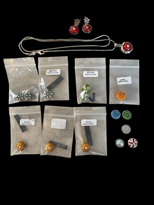 Kameleon Jewel Pops! Lot Of 21 Necklace Earrings Pops