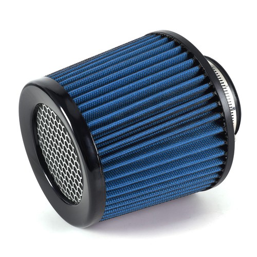 3" 76mm Dry Air Filter Cold Air Intake Cone Replacement High Flow Inlet BLUE - Picture 8 of 12
