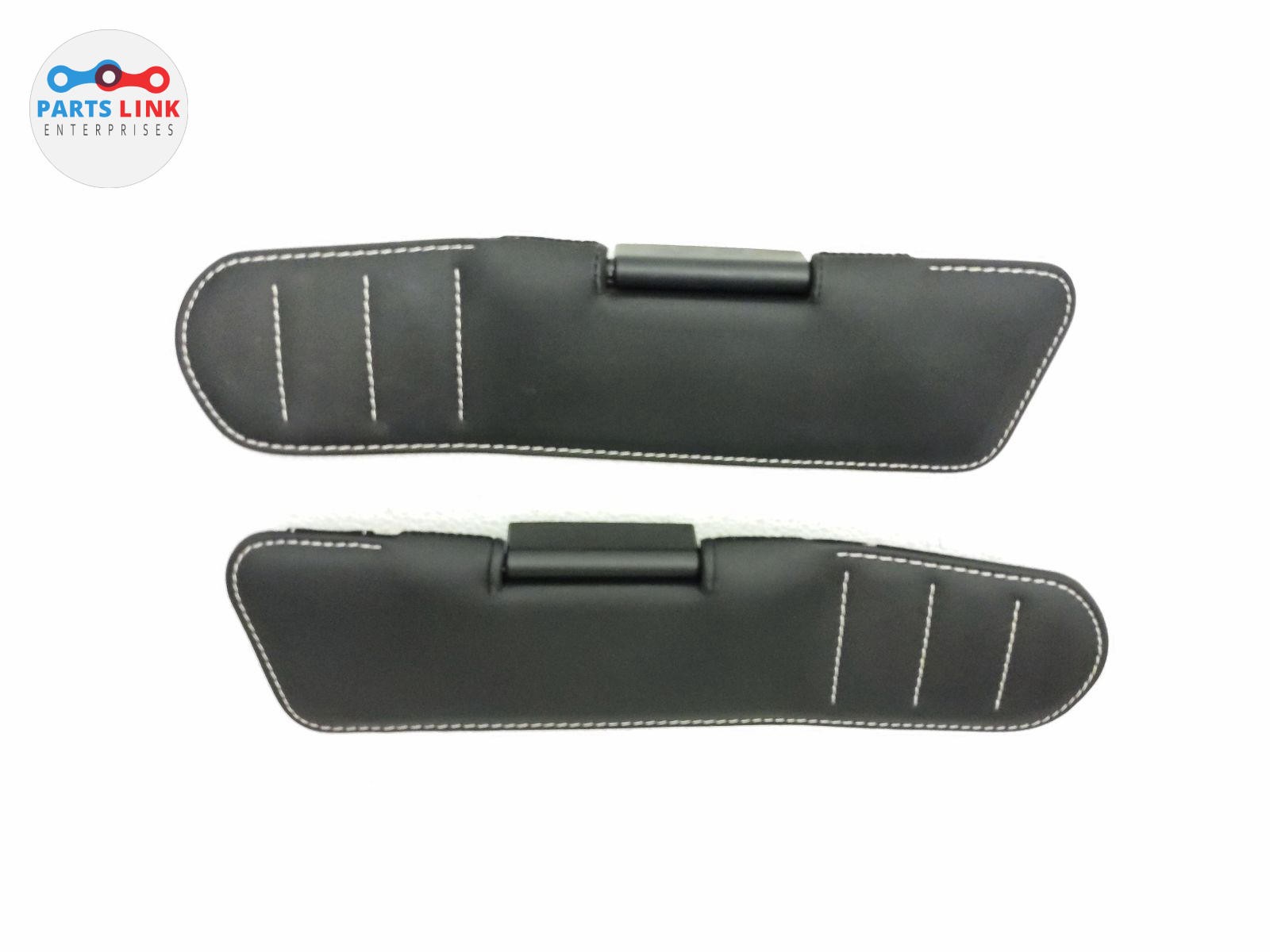 2012-14 FERRARI CALIFORNIA FRONT SUN VISOR ALCANTARA SUEDE MIRROR EBONY SET F149