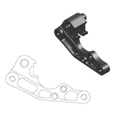 Moto-Master Bremssattel-Adapter (für: Beta Xtrainer 250 2T 17-22 vorne )