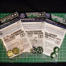 TAMIYA HG 19mm Green Aluminum Ball Race Roller Used