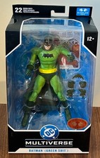 McFarlane DC Multiverse Batman Green Suit Platinum Edition Chase Figure New