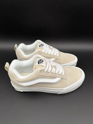 Vans Knu Skool Skate Shoes Pig Suede Oatmeal VN000D752N1