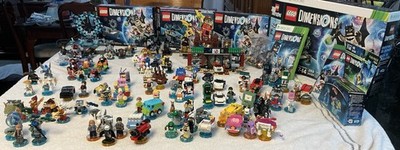 Lego Dimensions - Mega Lot of Minifigs, Vehicles, Structures, 2 Games, and More!