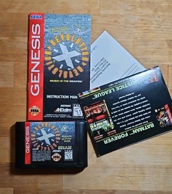 1994 Revolution X Sega Genesis CIB W/Sega Poster Authentic, Very Good Condition 