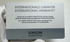 Original Union Glashütte Garantiekarte Blanko und nicht gestempelt
