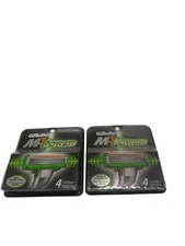 gillette m3 power 8 total(2 X4 Ct) cartridges New Sealed