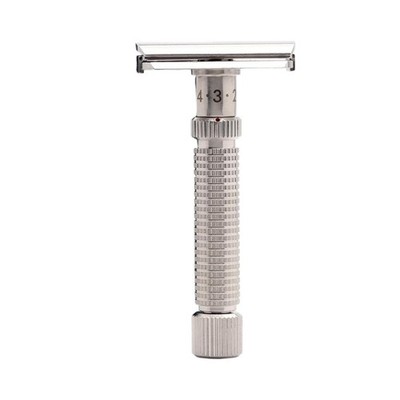 Rex Supply Co. Ambassador ADJUSTABLE Stainless Steel Safety Razor   CNC-Ma