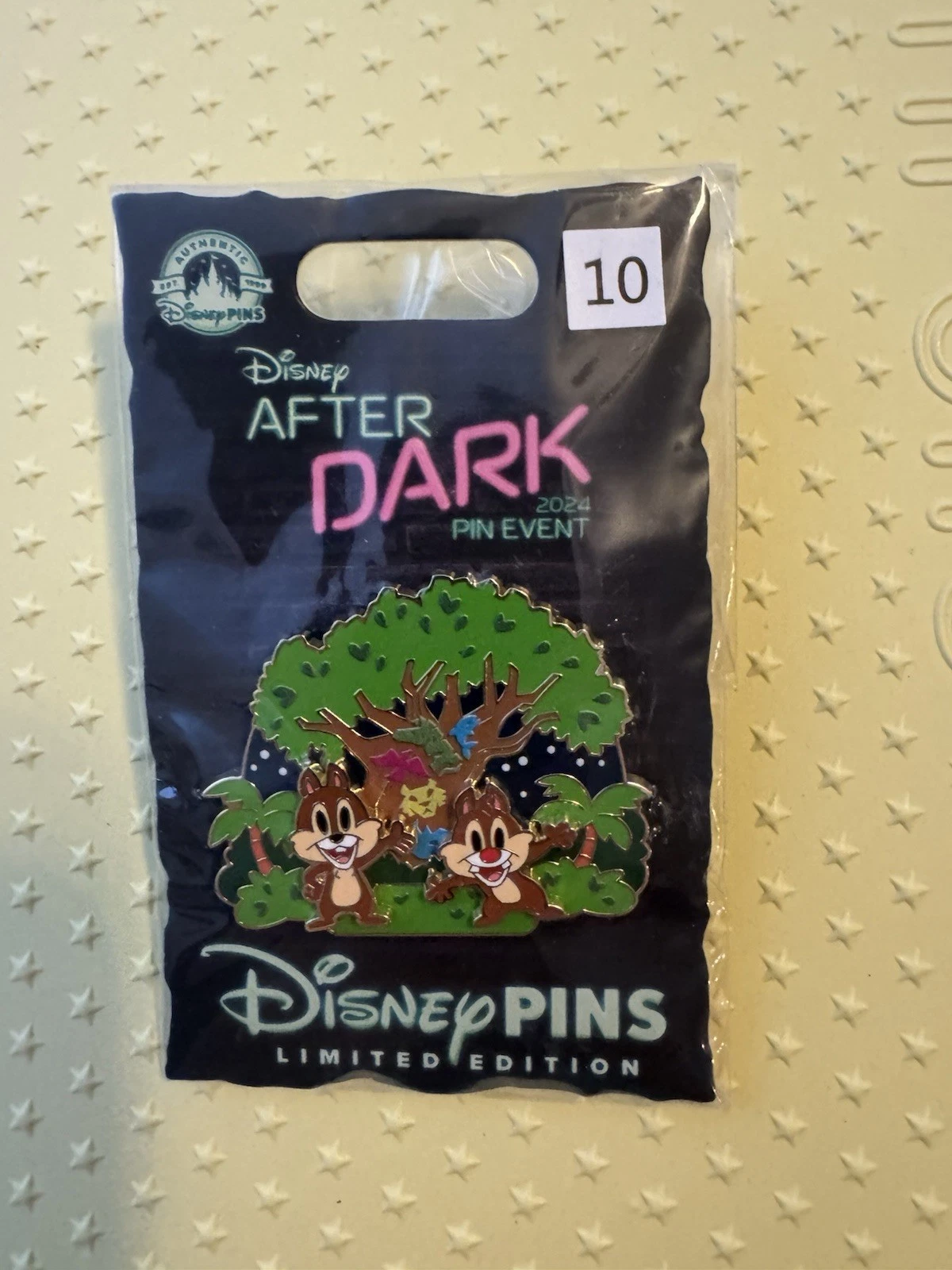 Disney 2024 After Dark Animal Kingdom Tree Of Life Chip & Dale Pin LE 750