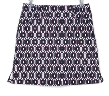 Nivo by Lanctot Golf Skort Skirt Womens 2 Black White Geometric Stretch Tennis