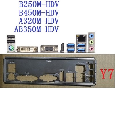 NEW Genuine io Bezel Backplate for ASRock B250M-HDV B450M A320M-HDV #za