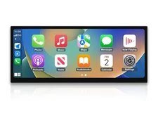 2025 Upgraded 12.3" Ultra-Narrow Touchscreen Wireless CarPlay Android Auto Recei