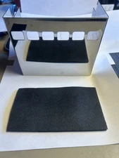 Harley Davidson Chrome Battery Side Cover with 6 Slot View Holes & Pad 1970-1978