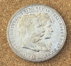 Austria 1879 Wedding Anniversary 2 Gulden/Florin Silver Coin KM-XM5 Vienna Mint — photo 10