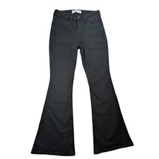 Hollister High Rise Flare Jeans Women's 2R Dark Wash Extreme Flare Denim