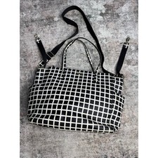 Kate Spade Kaylie Baby Bag Black and White EUC Overnight Bag Weekender Bag Work