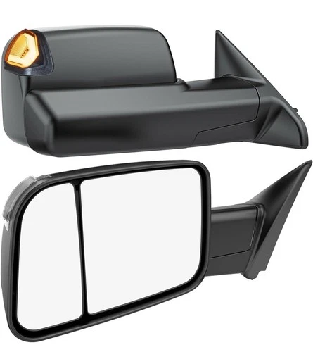 Switchback Tow Mirrors for Dodge Ram 1500 09–18, 2500 3500 10–18 – Heated