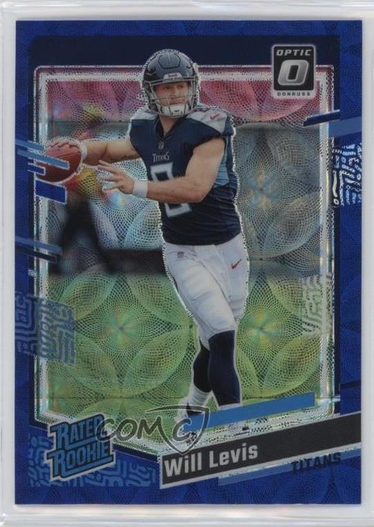 2023 Panini Donruss Optic Rated Blue Scope Prizm Will Levis #298 Rookie RC 06or