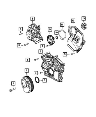 Genuine Mopar Stud Mounting 68147517AA