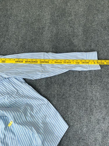 ETON Hemd Herren 41/16 weiß blau gestreift Langarm Kragen modern - Bild 6 von 6