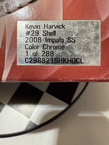 Kevin Harvick #29 Shell COLOR CHROME RFO 2008 COT 1/24 Nascar Diecast - Picture 12 of 13