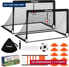 Soccer Goal, Kids Soccer Goals for Backyard Set of 2, 4 x 3ft Soccer Net Trainin