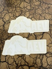2 Pack AEV American Expedition Vehicles White Decals Stickers 5" x 2.5" Jeep