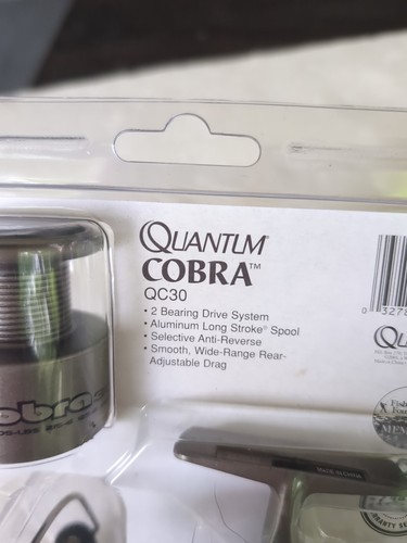 Quantum Cobra QC30 Fishing Reel 2 Bearing Drive System NIB - Picture 3 of 12