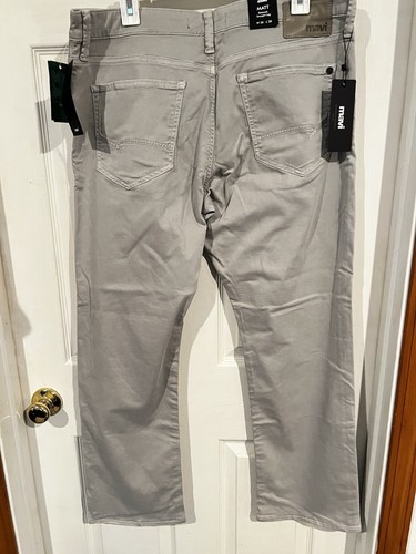 Mavi Men's Matt Mid-Rise Relaxed Straight Leg Pants Grey Twill Size: 36 30 - Picture 3 of 14