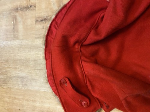 50s Woolrich Mens Mackinaw Cruiser Red Wool Heavy Hunting Jacket Mink Collar - Picture 15 of 15