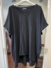 Italy Damen T-Shirt Shirt Tunika Oversize Kur...