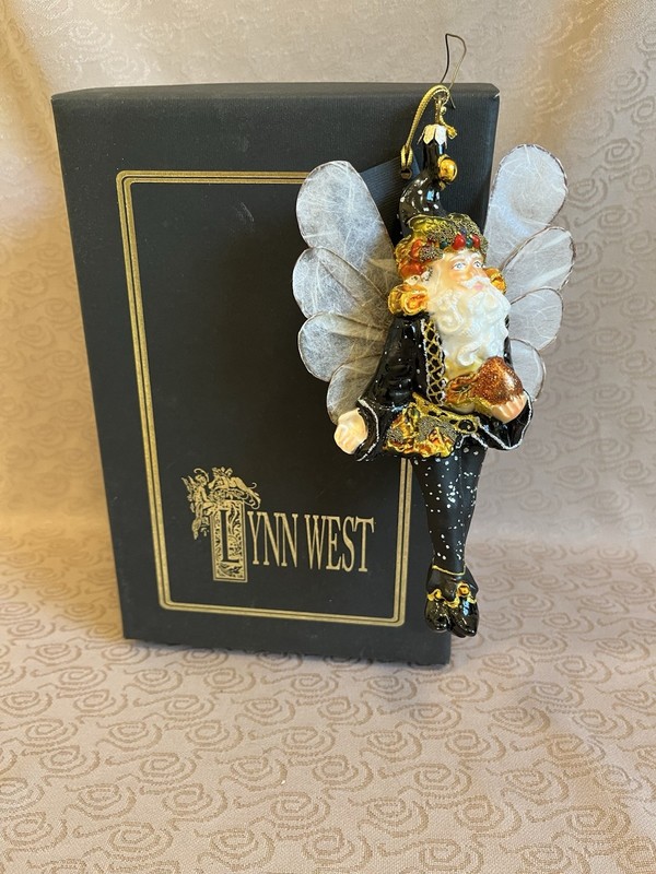 New In Box Lynn West “Topper Elf” Christmas Ornament 7”