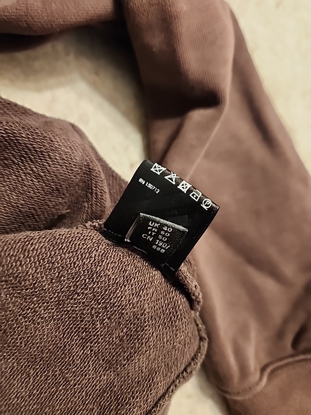 Authentic Amiri Brown Core Logo Hoodie brown color rust faded distressed L USA