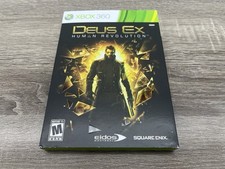 Deus Ex: Human Revolution (Microsoft Xbox 360, 2011) Complete w/Manual & Cover