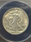 1944 D WALKING LIBERTY HALF DOLLAR ANACS AU 55