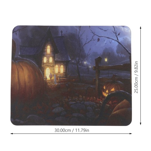 2PCS Anti-slip Mouse Pad Halloween Pumpkin Pattern Mouse Mat Desk Accessories - 第 3/12 張圖片