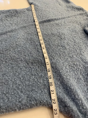 Coco + Carmen Wickelpullover Wasserfallausschnitt Einheitsgröße weich babyblau 3/4 Arm NEU - Bild 5 von 8