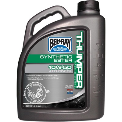 Bel-Ray 99550-B4LW Thumper Racing Works Full Synthetic Ester 4T Engine Oil - 10W
