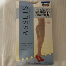 Spanx Assets Size 4 Hi Waist Mid-Thigh Shaper by Sara Blakely Nude NIP
