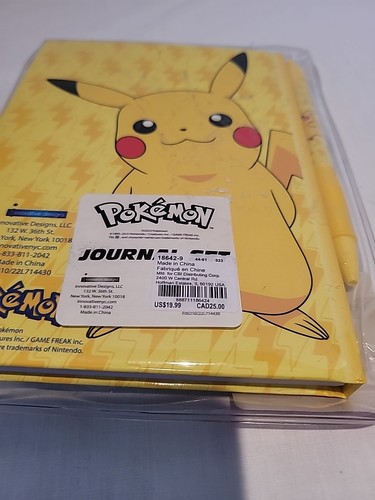 Pokemon Pikachu Stationär Journal Set mit Stickern Stift Lineal Radiergummi Notizbuch - Bild 7 von 10